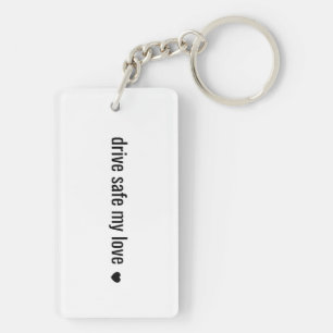 Conduis prudemment mon amour Porte-clés minimalist