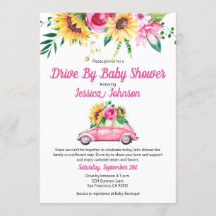 Conduisez par Baby shower Invitation pour les bébé