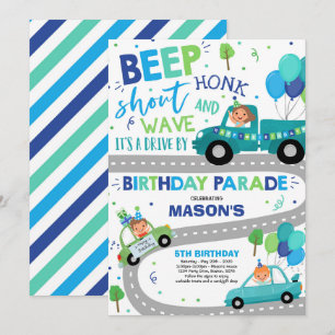Conduite Par Anniversaire Parade Invitation Parade