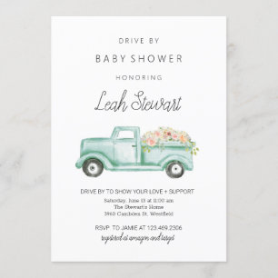Conduite par Baby shower Invitation