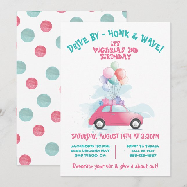 Conduite par Invitation à la parade de la fête du  (Devant / Derrière)