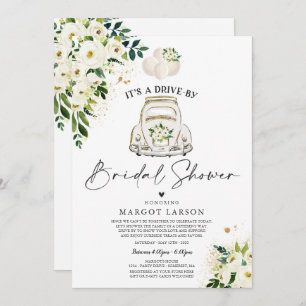 Conduite par une averse nuptiale Invitation Flore 