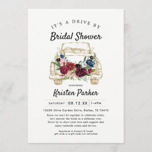 Conduite Rustique Par Invitation À Douche Nuptiale