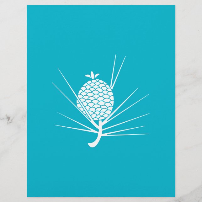 Cône de pin avec aiguilles (Devant)