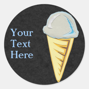 Cône Icecream sur Stickers Black