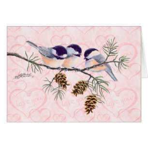 CÔNES de CHICKADEE et de PIN par SHARON SHARPE