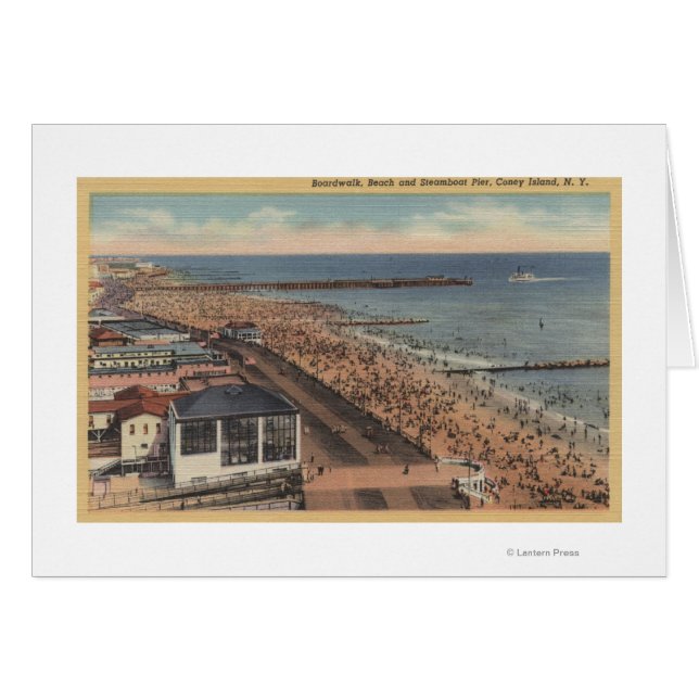 Coney Island, New York - Boardwalk, Plage (Devant horizontal)