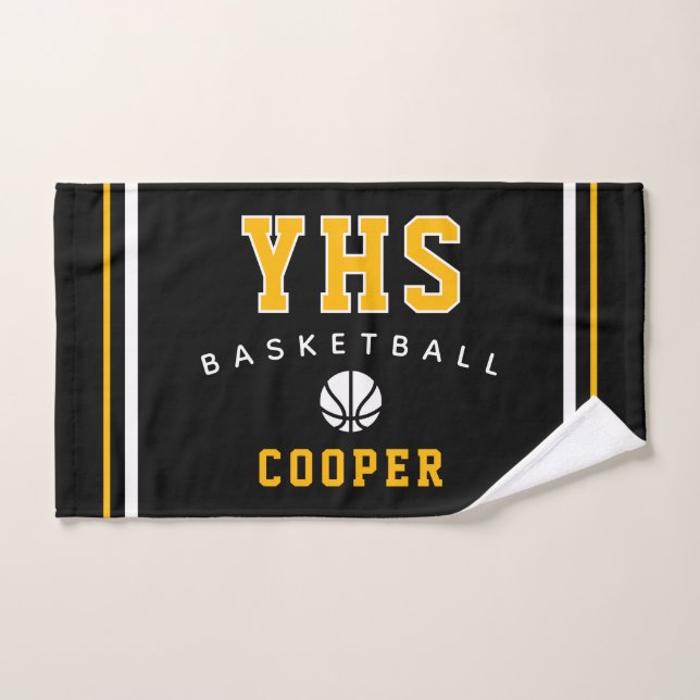 Conférence de basketball, nom personnalisé et écol (Serviette à main)