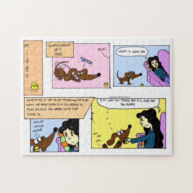 Confessions moyennes d'un puzzle de chien (Horizontal)