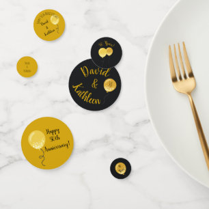 Confetti aux ballons d'or du 50e anniversaire