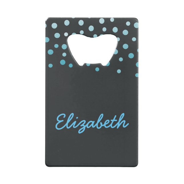 confetti bleu et noir (Devant)