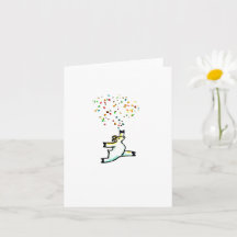"Confetti", carte de voeux vierge