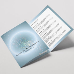 Confetti Céleste Lueur Bleue Brochure de Beauté