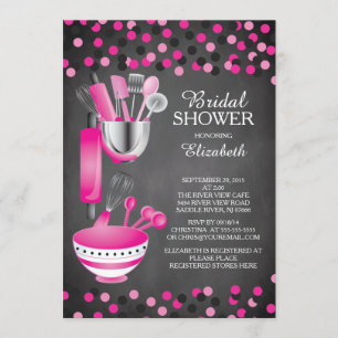 Confetti Cuisine moderne Invitations de douche nup