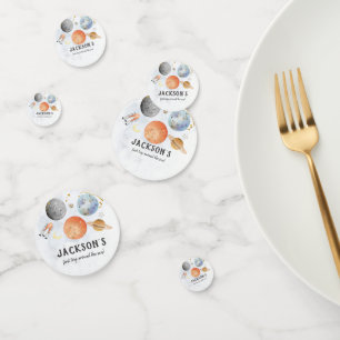 Confetti d'anniversaire de l'espace