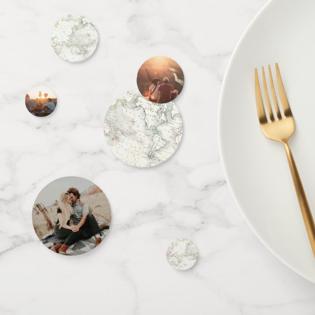 Confetti de carte de mariage de voyage en attente  (Groupe)