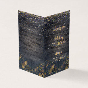 Confetti de Noël mignon et design floral doré