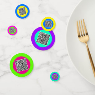 Confetti de partie d'analyse de code QR personnali