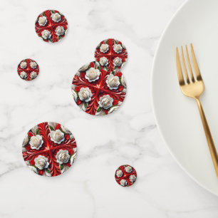 Confetti de table avec design Rose anglais
