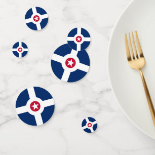 Confetti de table avec drapeau d'Indianapolis, Éta
