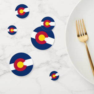 Confetti de table avec drapeau du Colorado, États-