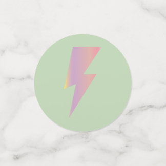 Confetti de table de boulon de foudre