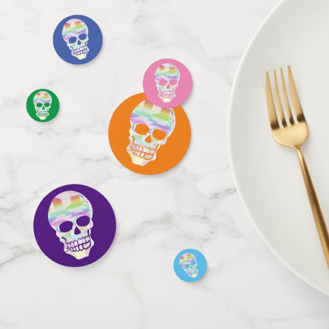 Confetti de table de crâne de brillance couleur (Groupe)