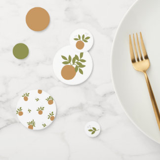 Confetti de table orange Little Cutie