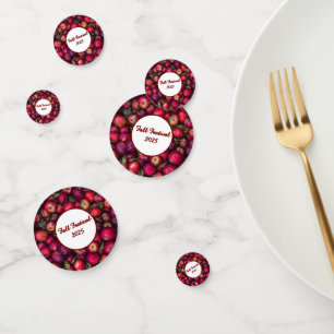 Confetti de table personnalisable Red Apple Party