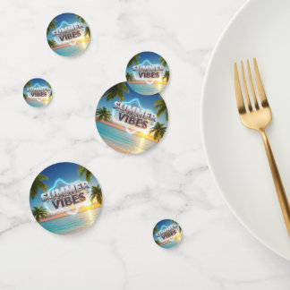 Confetti de table Vibes d'été - 3d & Coloré été