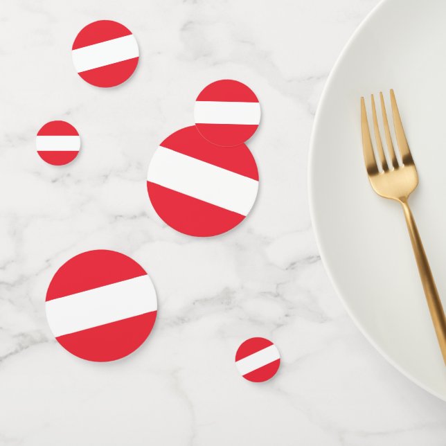 Confetti de tableau avec drapeau de l'Autriche (Groupe)