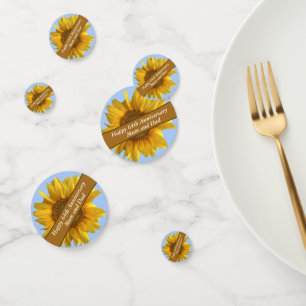 Confetti de tournesol du 64e anniversaire