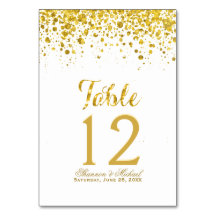 Confetti d'or | Carte de table
