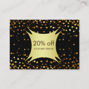 Confetti Gold Coupon réduction Certificat cadeau