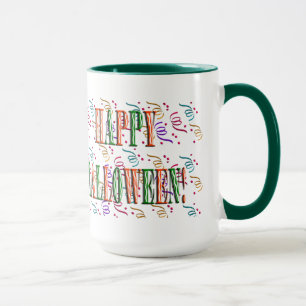 Confetti & Halloween Festival Text Mug