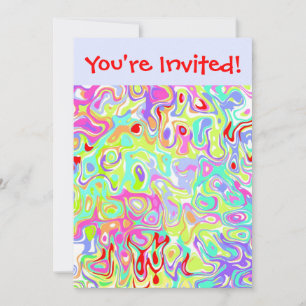 Confetti Invitations de Modèles personnalisés à Pe