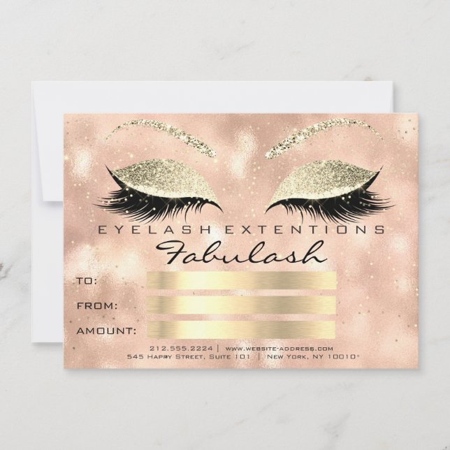 Confetti Lashes Gold Blush certificat maquillage c (Devant)