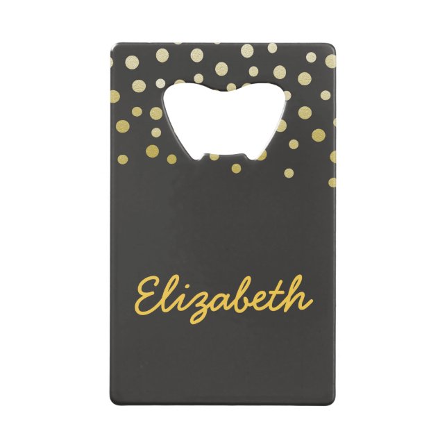 Confetti noir et or (Devant)