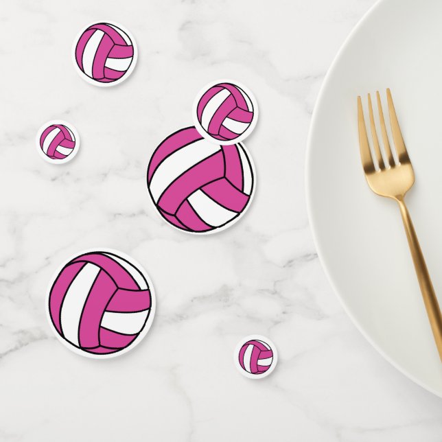 confetti rose volleyball (Groupe)