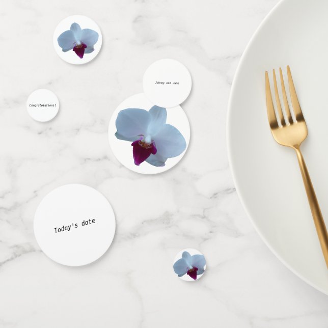 Confetti table orchidée personnalisable (Groupe)