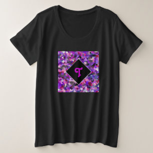 Confetti violet monogramme