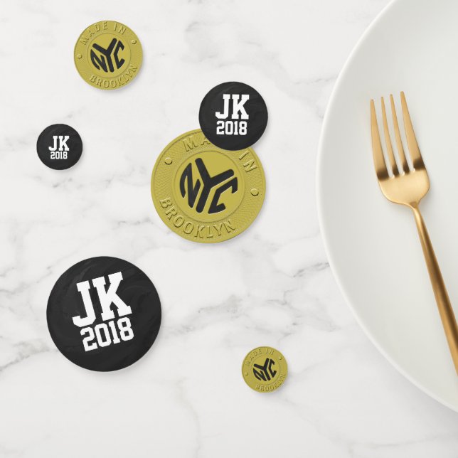 Confettis 11of12 Points de jeton Brooklyn personnalisés (Groupe)