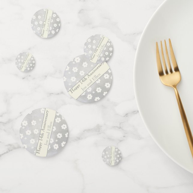 Confettis 14e anniversaire du Mariage, anniversaire de l'ivo (Groupe)