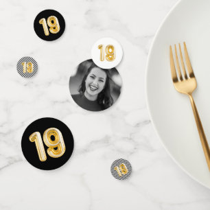 Confettis 19e anniversaire Photo Neuf Balloon Party