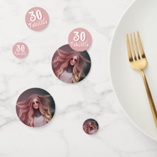 Confettis 30 et Fabulous Pink Photo 30e anniversaire