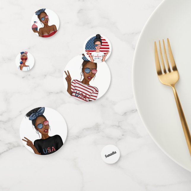 Confettis 4 juillet Fête de l'Indépendance USA Anniversaire (Groupe)