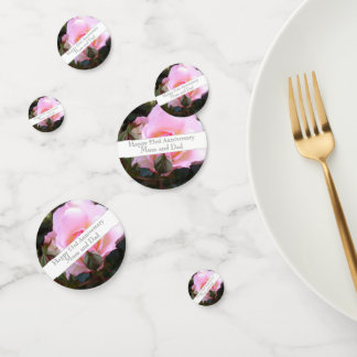 Confettis 53e anniversaire du Mariage Rose rose