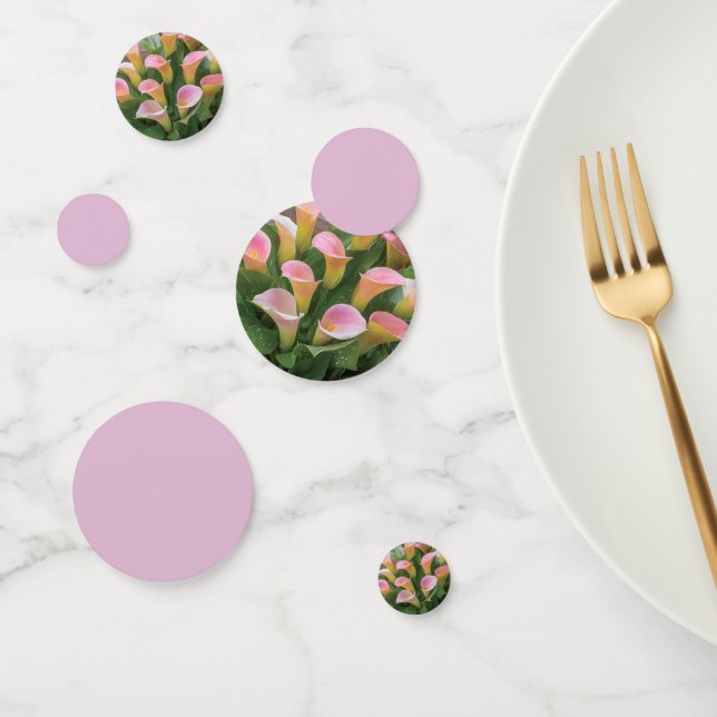 Confettis 55e anniversaire du Mariage Pink Calla Lily (Groupe)