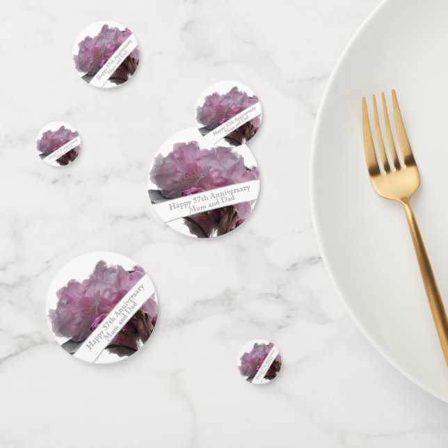 Confettis 57e anniversaire du Mariage Rhododendron rose (Groupe)