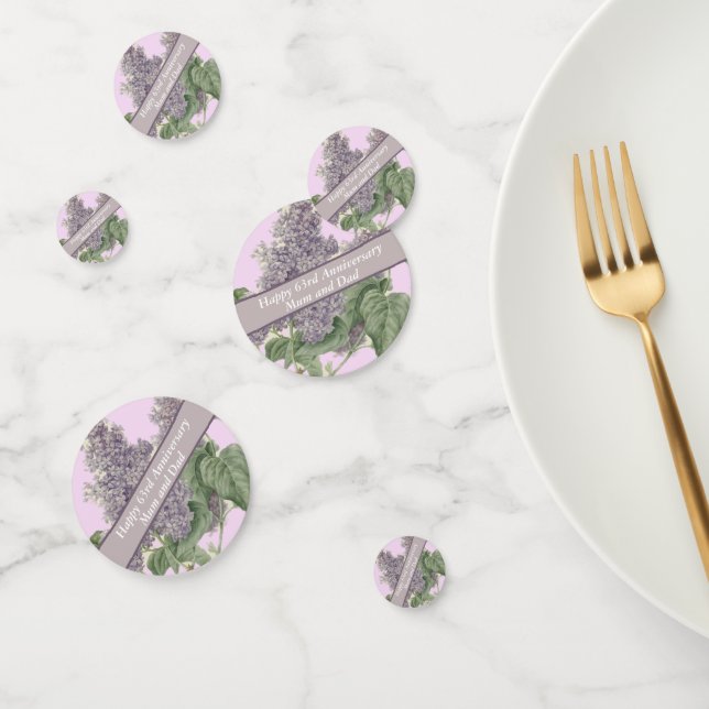 Confettis 63e anniversaire Lilac (Groupe)